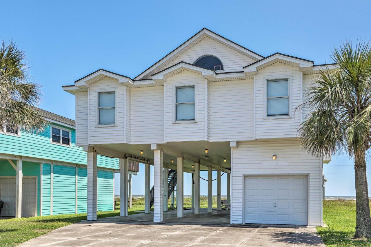 Oceanfront Galveston Home - Walk To Beach! Esterno foto