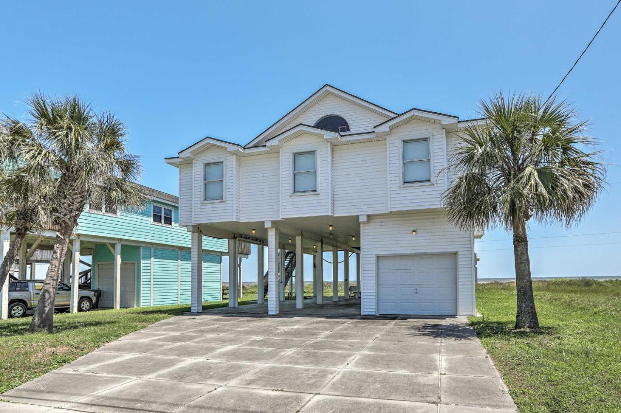Oceanfront Galveston Home - Walk To Beach! Esterno foto